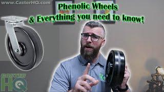 Phenolic Wheels for Casters, Carts, and Equipment!