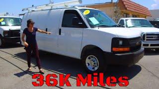 2013 CHEVY 2500 EXPRESS CARGO VAN FOR SALE, 36K MILES - LOADED w EQUIPMENT, LIKE NEW- SEEWHATSIN.COM