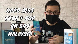 Unboxing Oppo A15s CPH2179 64GB + 4GB Ram Black And Blue Rm599 Malaysia Camera Video Antutu Test