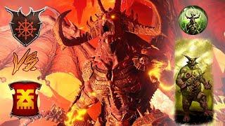 Bloodthirster & Nurgle Bros! Demons of Chaos vs Khorne - Total War Warhammer 3