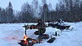 Поездка в Тайгу за Металлом//Разведка нового места//Таежная Рыбалка//Февральская Пурга Помешала//