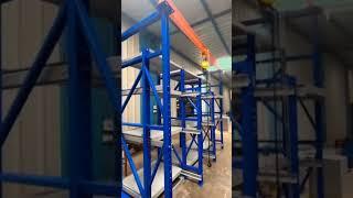Heavy Product Rack System with Chine Puller | Multi-Story Mould Rack Lifting Mechanism