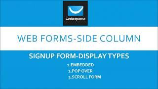 Webforms Sidecontent Display Types 2018 Getreponse | Demo