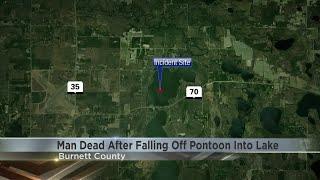 Man dead after falling into Burnett County lake