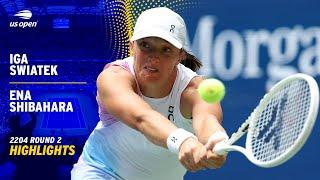 Iga Swiatek vs. Ena Shibahara Highlights | 2024 US Open Round 2