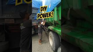 Only in Trucker Life – Wild Start-Up Hack! ️ #truckdriver #lkw #camion #bigrig #diy #lifehacks