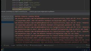 Android resource linking failed error in android studio