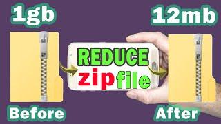 How to reduce zip file size online (step by step)