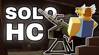 SOLO HARDCORE TRIUMPH WITH OP 2,000 DPS GATLING GUN... | Roblox TDS