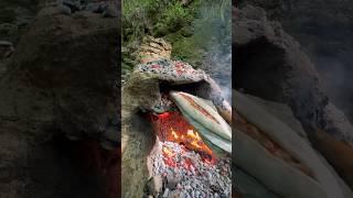 Taş Ocakta Kuşbaşılı Pide  🫓 / pita with cubed meat in a natural quarry