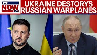 40+ Russian warplanes destroyed in Ukraine drone attack