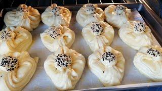 Это Просто Бомба  Qat Qat Yumshoqqina Do'mboqqina Bulochka Tayyorlash / Слоеные БУЛОЧКИ / SWEET