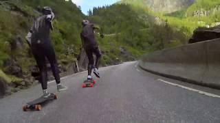 Longboard downhill freerides Ekstremsport Veko / Voss / Norway