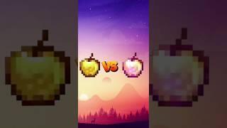 Golden Apple VS Minecraft  Foods.#minecraft #food #shorts