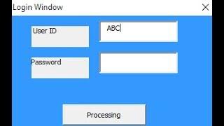 Excel Userform Login