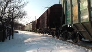 Соединённый грузовой поезд // ВЛ80Т-1375 и ВЛ80К-591