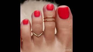 Toe rings to experiment #shorts #jewellery #gold #modern #toerings
