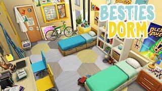 Besties Dorm Room || The Sims 4 Discover University: Speed Build