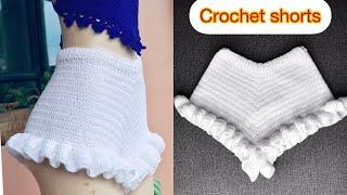 How To Crochet Ruffle Shorts