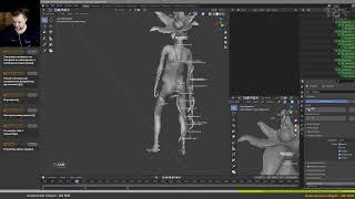 Скелет и риг в Blender. Цветковый монстр #35