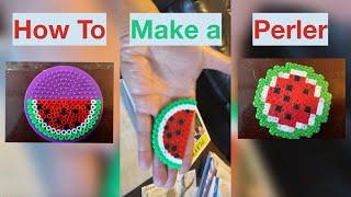 How to Make a Watermelon Perler - Rave Kandi Tutorial