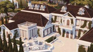 French Inspired Mansion - Sims 4 Speed Build (NO CC)