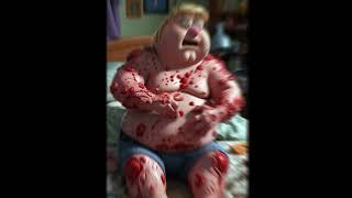 The Family guy covered in red spots #familyguy