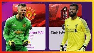 PES2020 เปิดบอล Club selection: MANCHESTER UNITED , Club selection: LIVERPOOL