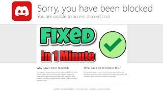 Fix Discord: Sorry, you have been blocked ? Discord Website is not working ?