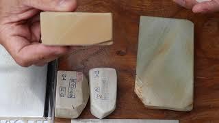 Посылка Японские натуральные камни для заточки опасной бритвы Japanese natural whetstones unboxing