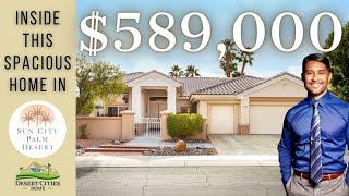 Inside this spacious Sun City Palm Desert Home listed for $589,000