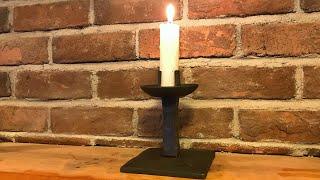 Blacksmithing - Heavy iron candlestick