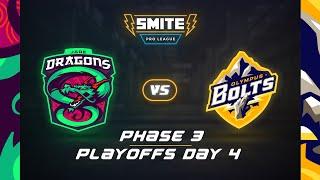 SMITE Pro League PHASE 3 PLAYOFFS: Jade Dragons Vs Olympus Bolts (Day 4)