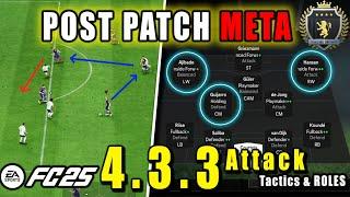 *POST PATCH* Best 433 (4) UNDEFEATED META Custom Tactics 433 Attack | EAFC 25