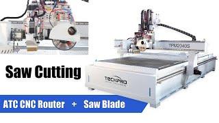 2021 Cheap Disc ATC CNC Wood Router with Saw Cutting Machine video