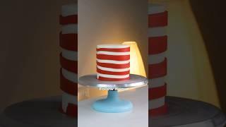 decorate a cake with no tools but just a ribbon 