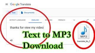 How to download google translate voice in mp3