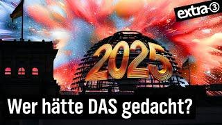 Vorausblick Bundestagswahl 2025: Börse, Knast und Kettensägen | extra 3 | NDR