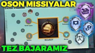 DOSTIJENIYA OSHIRAMIZ СЕЗАМ ОТКРОЙСЯ , ЭЛИТНЫЙ КОММУНИКАТОР MISSIYALARINI OSON BAJARISH PUBG MOBILE