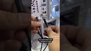 Here's how to use your Headset audio and mic using one cable! 