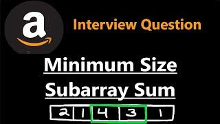 Minimum Size Subarray Sum - Leetcode 209 - Python