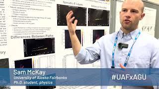 Sam McKay, physics, at AGU 2023.