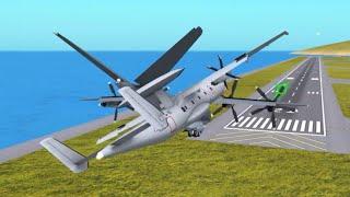 Mid-air collisions in Turboprop Flight Simulator (Part 12) | With Realistic Sounds (V1.32 MV-40)