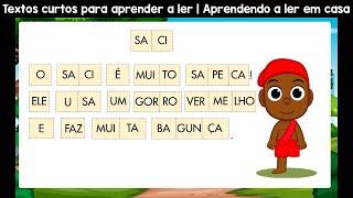 Praticar leitura com folclore| Textos curtos para aprender a ler | Aprendendo a ler em casa