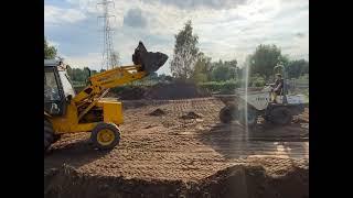 jcb 3cx sitemaster grey cab 1989 loading dumper