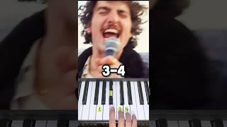 Beautiful Things by Benson Boone - Piano Tutorial #shorts