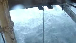 Drilling Rig in Massive Waves