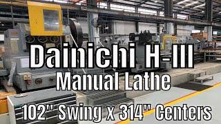 Dainichi HIII 102" x 314" Manual Lathe