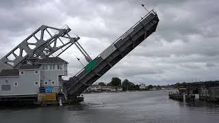 Mystic Connecticut Drawbridge Rising - Bascule Bridge