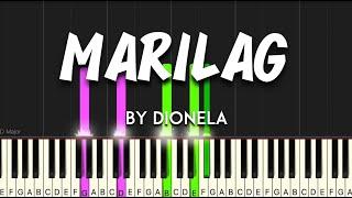 Marilag by Dionela synthesia piano tutorial + sheet music & lyrics